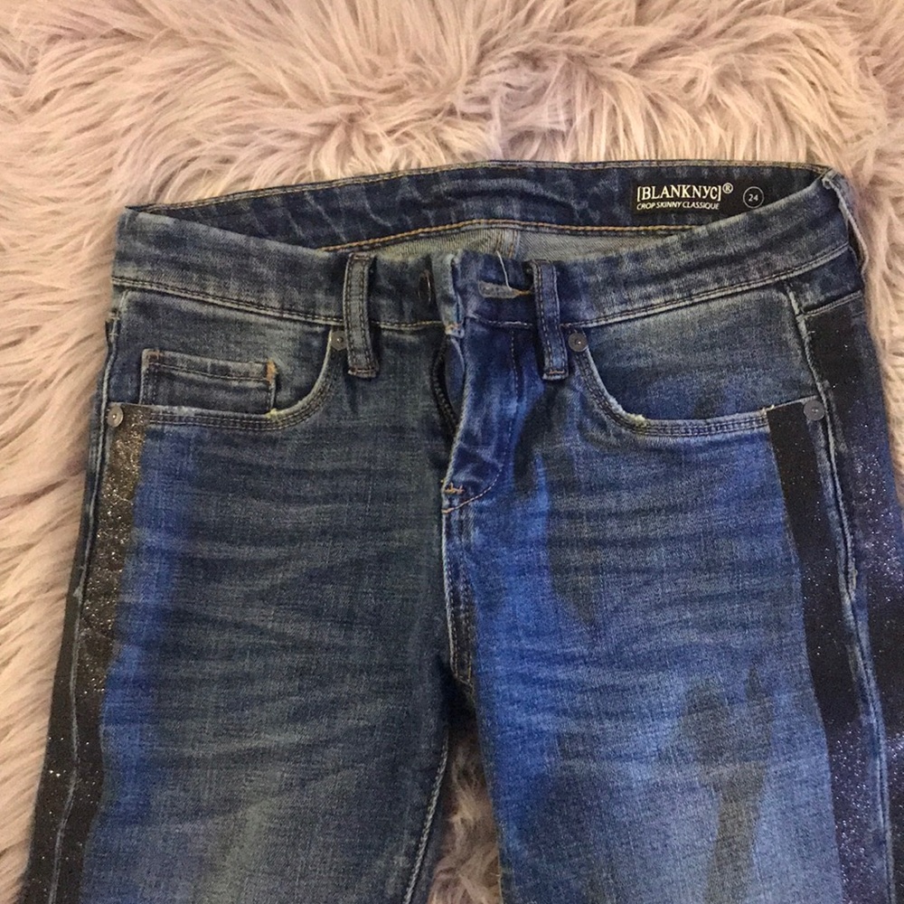 Blank nyc jeans black stripe 24